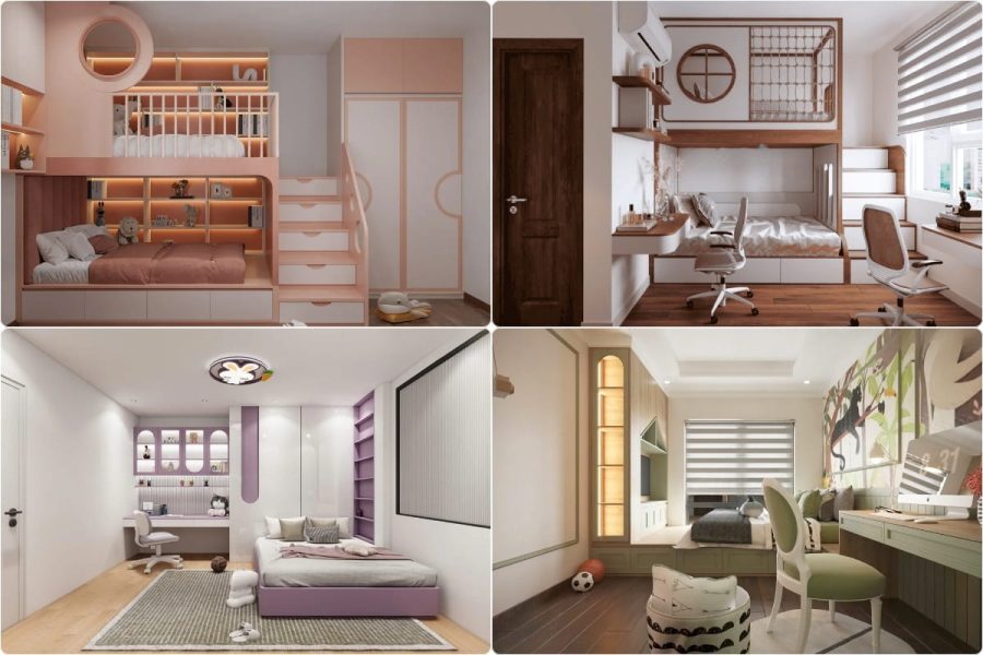 10 Mẫu Thiết Kế Nội Thất Phòng Ngủ Cho Bé Đẹp Nhất 2026 236 Xu hướng thiết kế nội thất phòng ngủ cho bé chung cư phong cách hiện đại