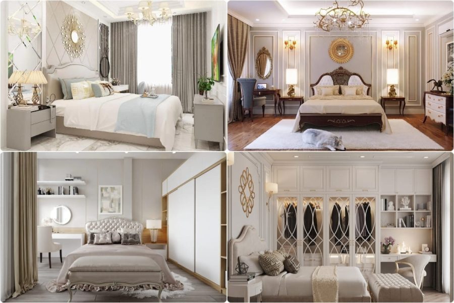 33+ Mẫu Thiết Kế Nội Thất Phòng Ngủ Đẹp - Hiện Đại 2026 454 Xu hướng thiết kế nội thất phòng ngủ nhà phố tân cổ điển