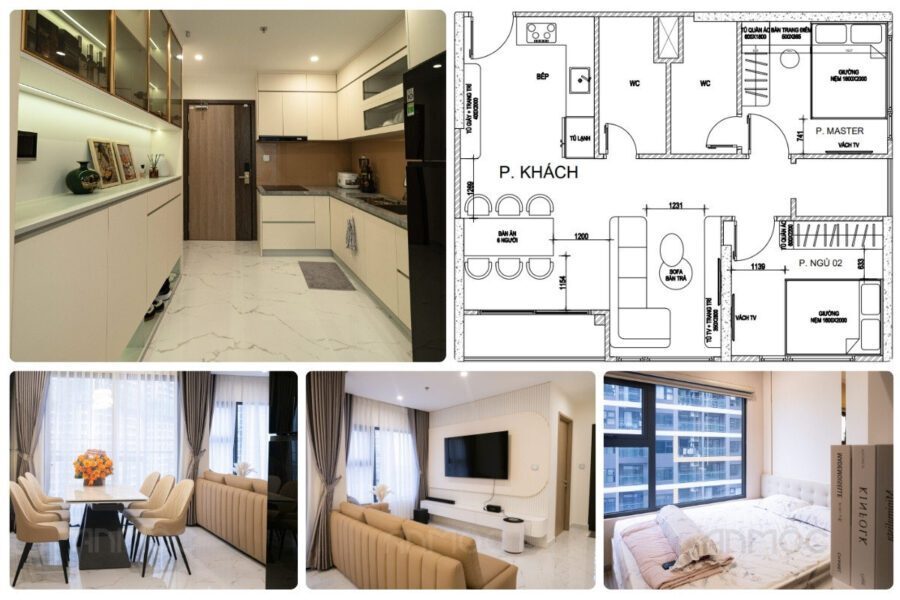 Tổng thể nội thất chung cư Vinhomes Grand Park 70m2 sau khi hoàn thiện mang lại vẻ đẹp hiện đại, sang trọng Tổng thể nội thất chung cư Vinhomes Grand Park 70m2 sau khi hoàn thiện mang lại vẻ đẹp hiện đại, sang trọng