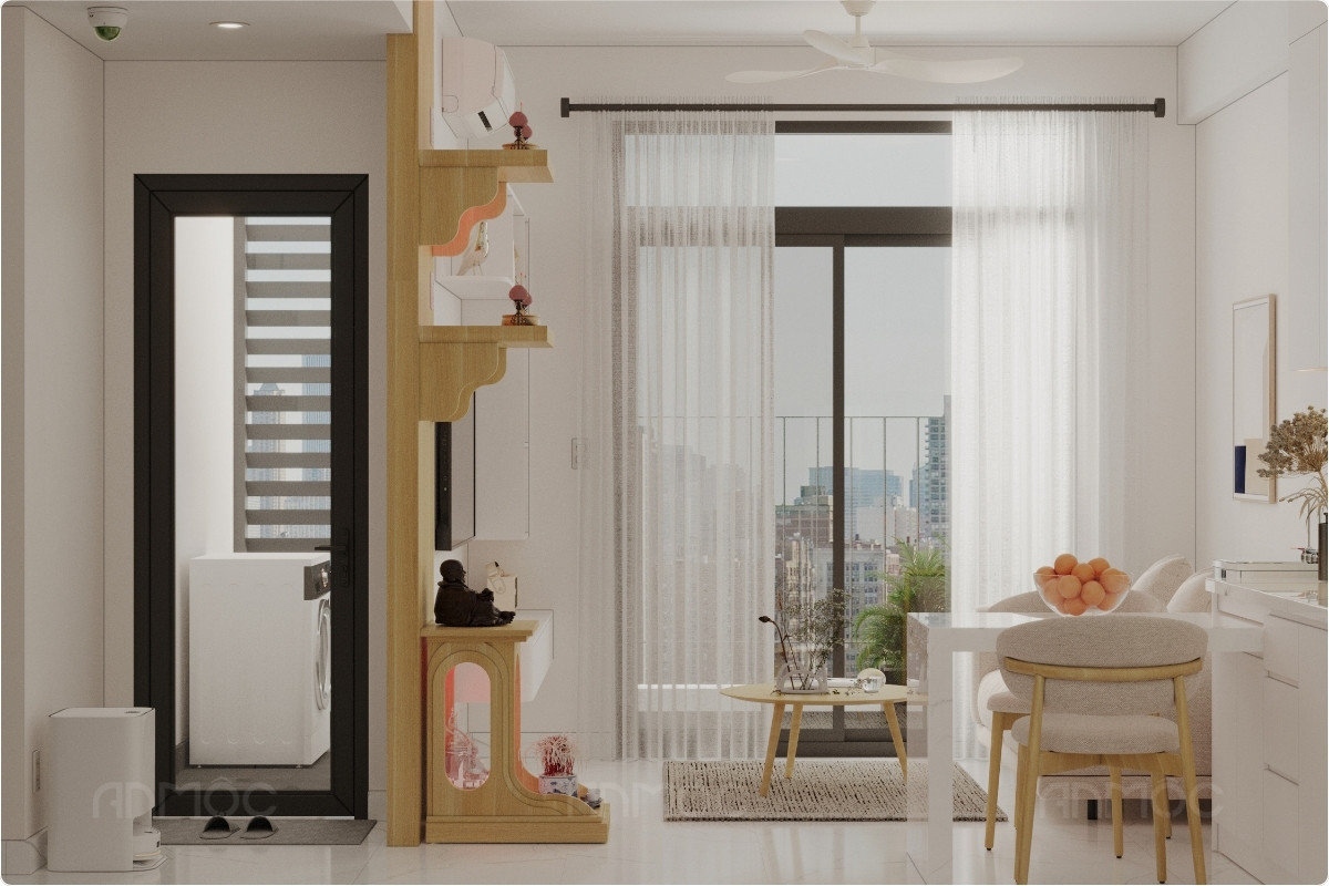 55+ Mẫu Thiết Kế Nội Thất Chung Cư "Đỉnh Nhất" 2026 3761 Tận dụng ánh sáng tự nhiên giúp không gian sáng sủa và thoáng đãng