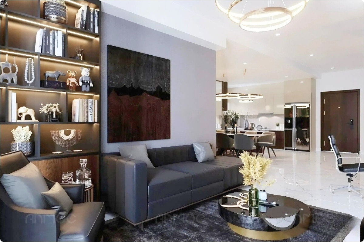55+ Mẫu Thiết Kế Nội Thất Chung Cư "Đỉnh Nhất" 2026 3776 Thiết kế nội thất chung cư diện tích lớn, không gian sang trọng và tiện nghi