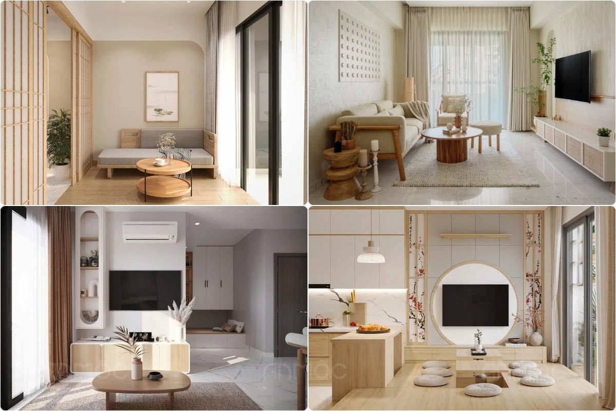 55+ Mẫu Thiết Kế Nội Thất Chung Cư "Đỉnh Nhất" 2026 3783 Thiết kế nội thất chung cư phong cách Japandi, kết hợp tối giản Nhật Bản và ấm áp Bắc Âu