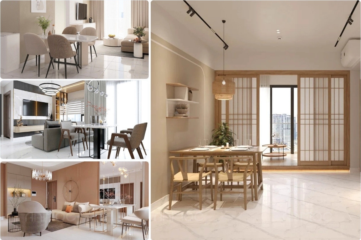 55+ Mẫu Thiết Kế Nội Thất Chung Cư "Đỉnh Nhất" 2026 3772 Thiết kế nội thất phòng ăn chung cư ấm cúng, tinh tế và hiện đại