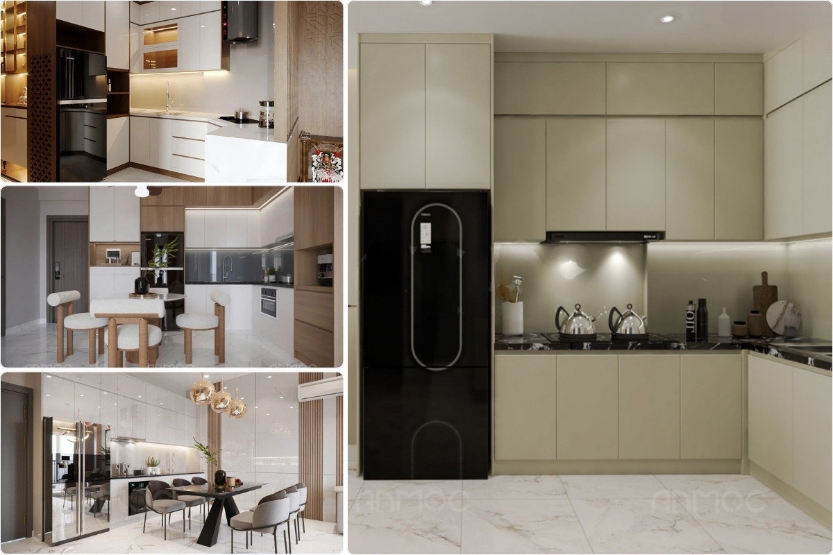 55+ Mẫu Thiết Kế Nội Thất Chung Cư "Đỉnh Nhất" 2026 3769 Thiết kế nội thất phòng bếp chung cư tiện nghi, hiện đại và gọn gàng