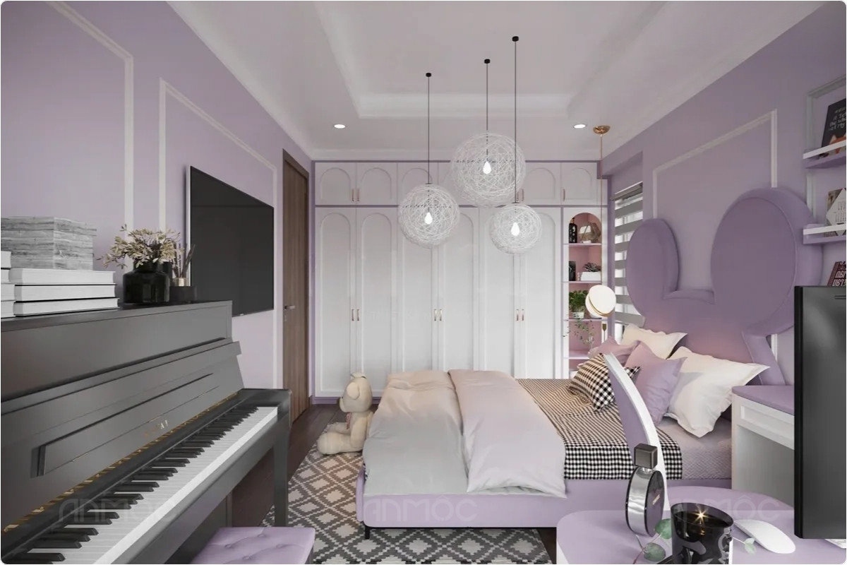 55+ Mẫu Thiết Kế Nội Thất Chung Cư "Đỉnh Nhất" 2026 3771 Thiết kế nội thất phòng ngủ cho bé đáng yêu, sáng tạo và an toàn