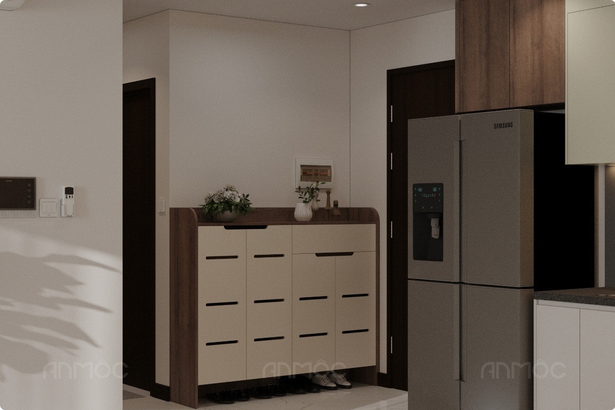 55+ Mẫu Thiết Kế Nội Thất Chung Cư "Đỉnh Nhất" 2026 2768 Khu vực sảnh vào-thiết kế nội thất chung cư Skyview 79m2