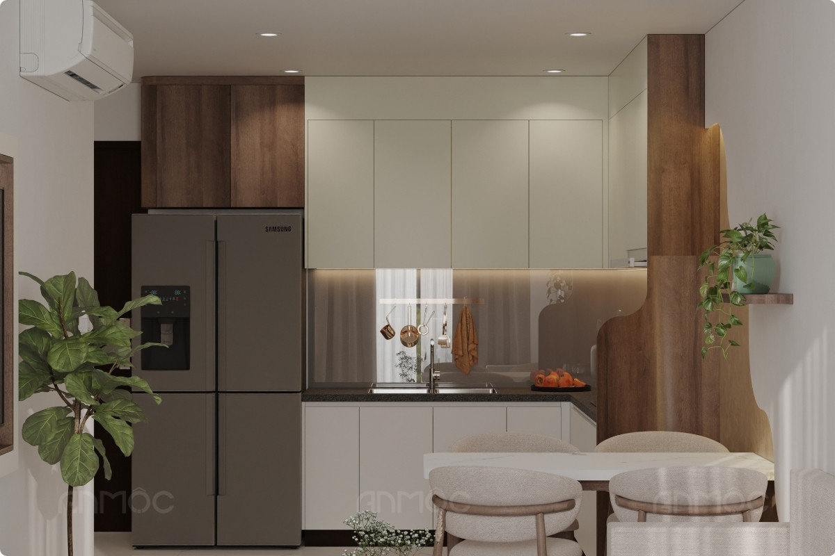 55+ Mẫu Thiết Kế Nội Thất Chung Cư "Đỉnh Nhất" 2026 2769 Phòng bếp-thiết kế nội thất chung cư Skyview 79m2