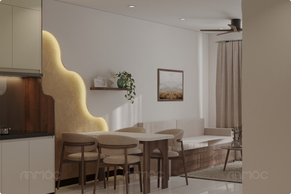 55+ Mẫu Thiết Kế Nội Thất Chung Cư "Đỉnh Nhất" 2026 2771 Phòng khách-thiết kế nội thất chung cư Skyview 79m2 (3)