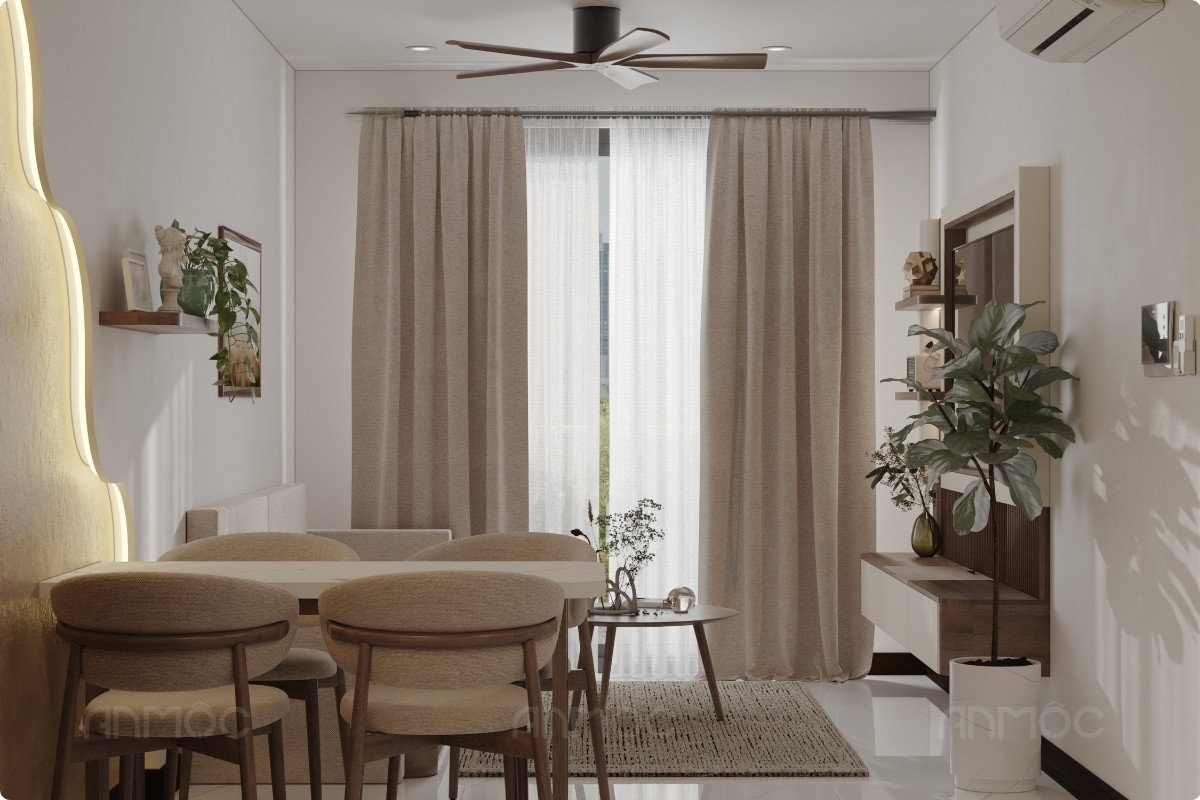 55+ Mẫu Thiết Kế Nội Thất Chung Cư "Đỉnh Nhất" 2026 2772 Phòng khách-thiết kế nội thất chung cư Skyview 79m2 (4)