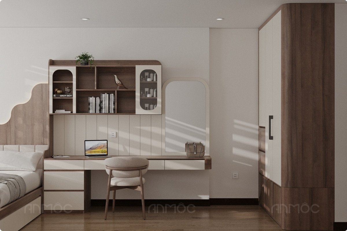 55+ Mẫu Thiết Kế Nội Thất Chung Cư "Đỉnh Nhất" 2026 2775 Phòng ngủ master-thiết kế nội thất chung cư Skyview 79m2 (3)